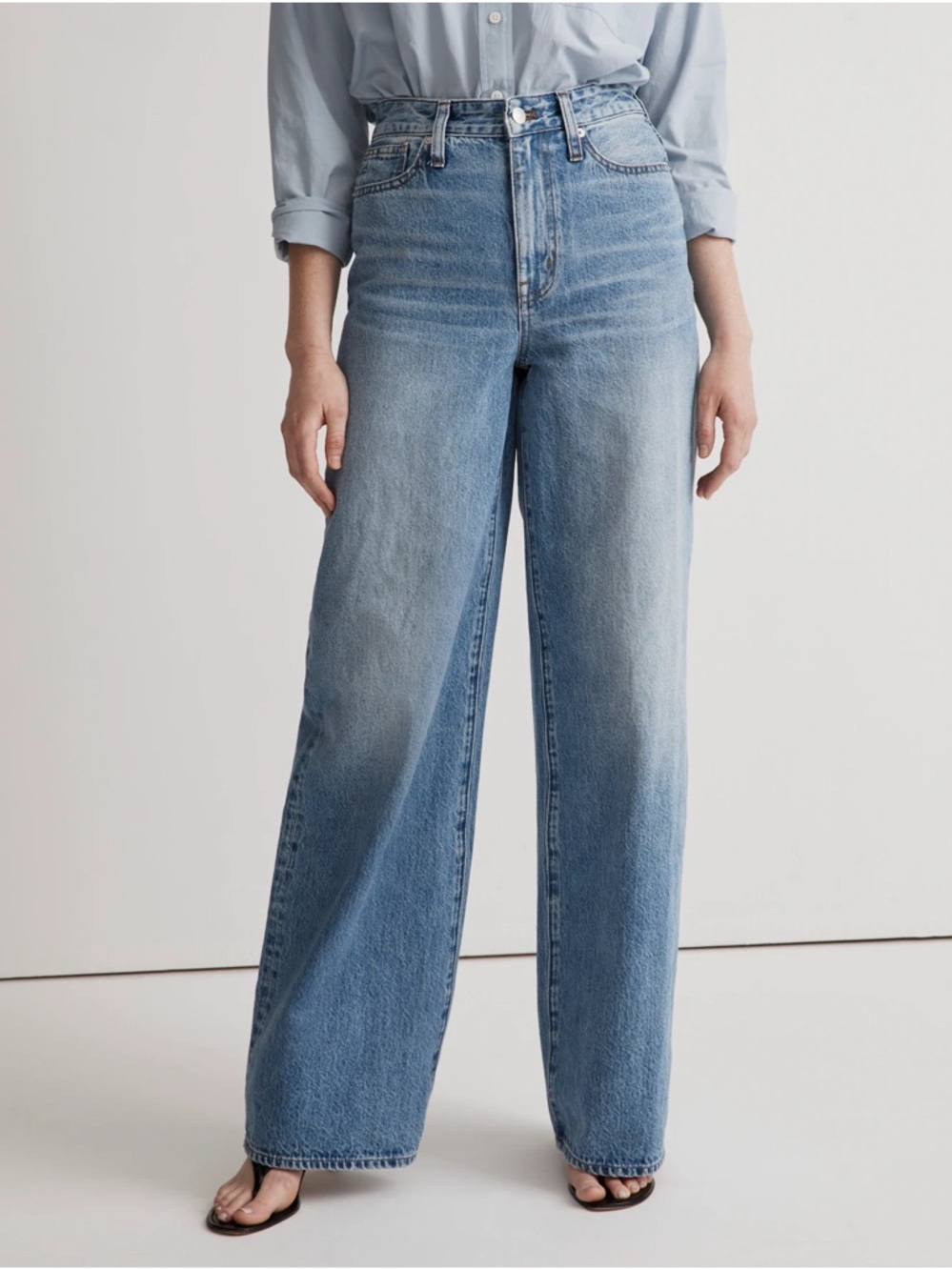 Madewell Curvy Superwide Leg Jean in Varian Wash Size 30 NWT